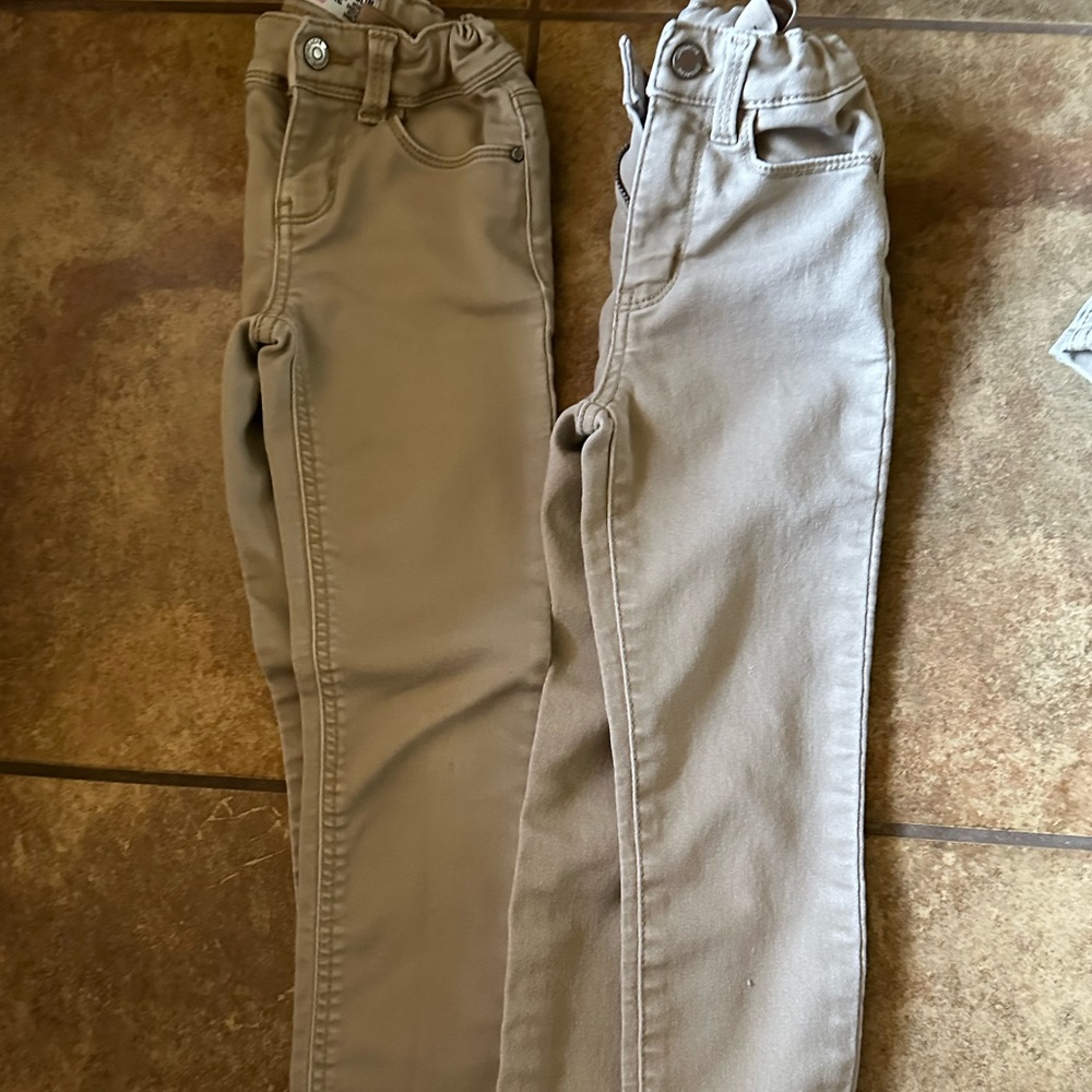 Girls tan school pants/jeans